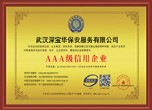 AAA信用等級證書